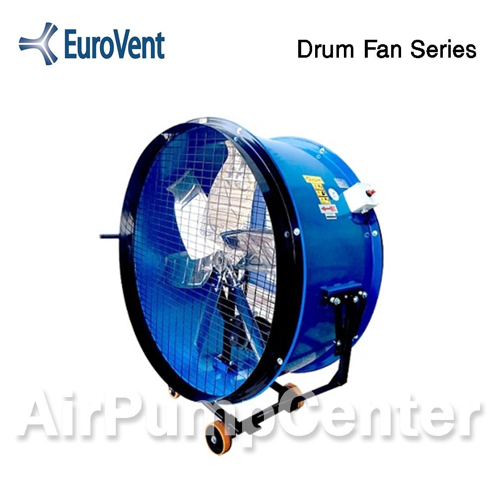 พัดลม , พัดลมอุตสาหกรรม , พัดลมระบายอากาศ , EUROVENT , พัดลมตั้งพื้นหรือติดผนัง , Drum Fan Series , DF30-1S , DF30-3S , DF36-1S , DF36-3S , DF50-1S , DF50-3S 